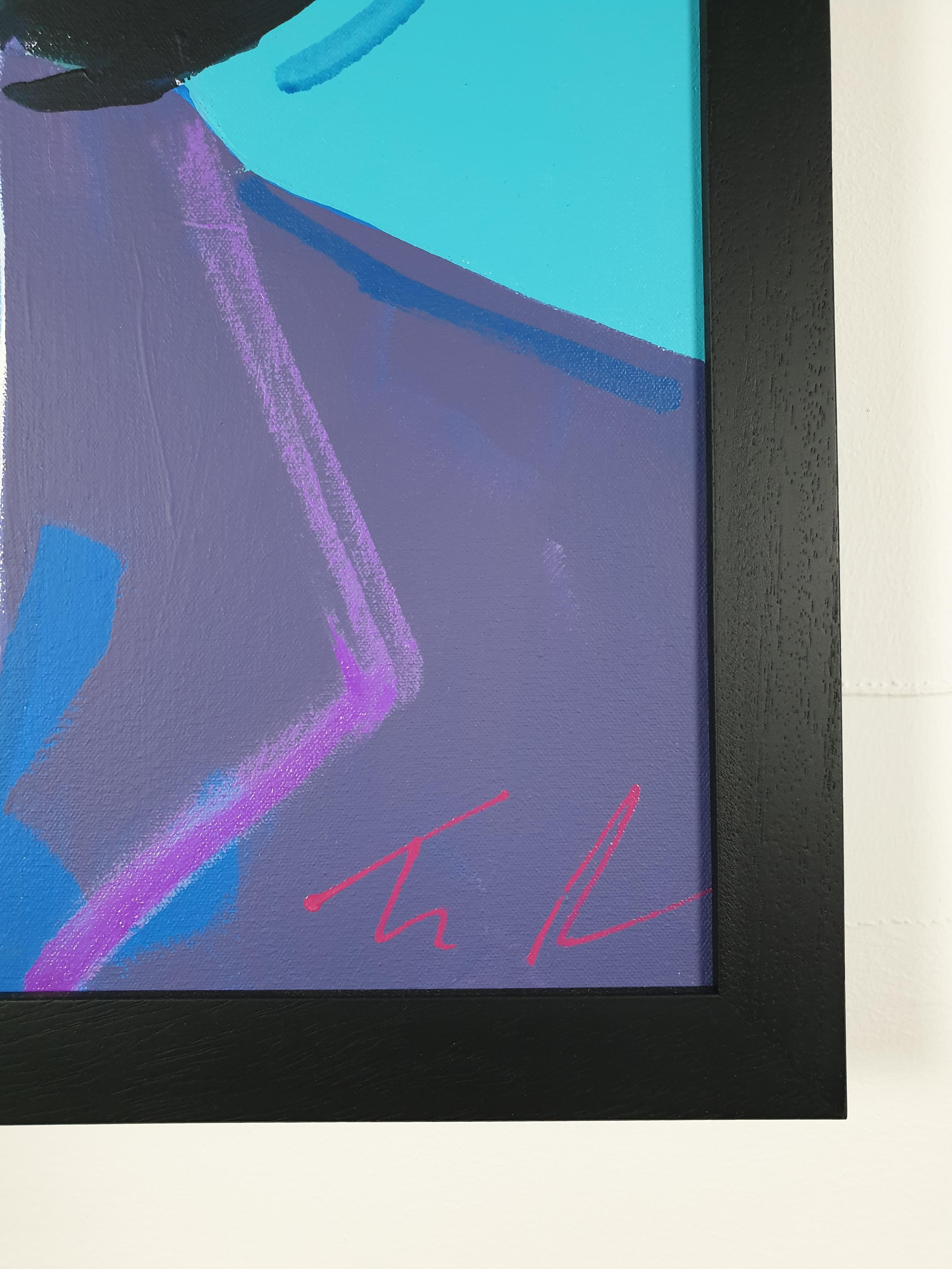 George - George Harrison, The Beatles, Pop Art, Acrylic, Enamel Gloss, Canvas - Contemporary Painting by Tim Fowler