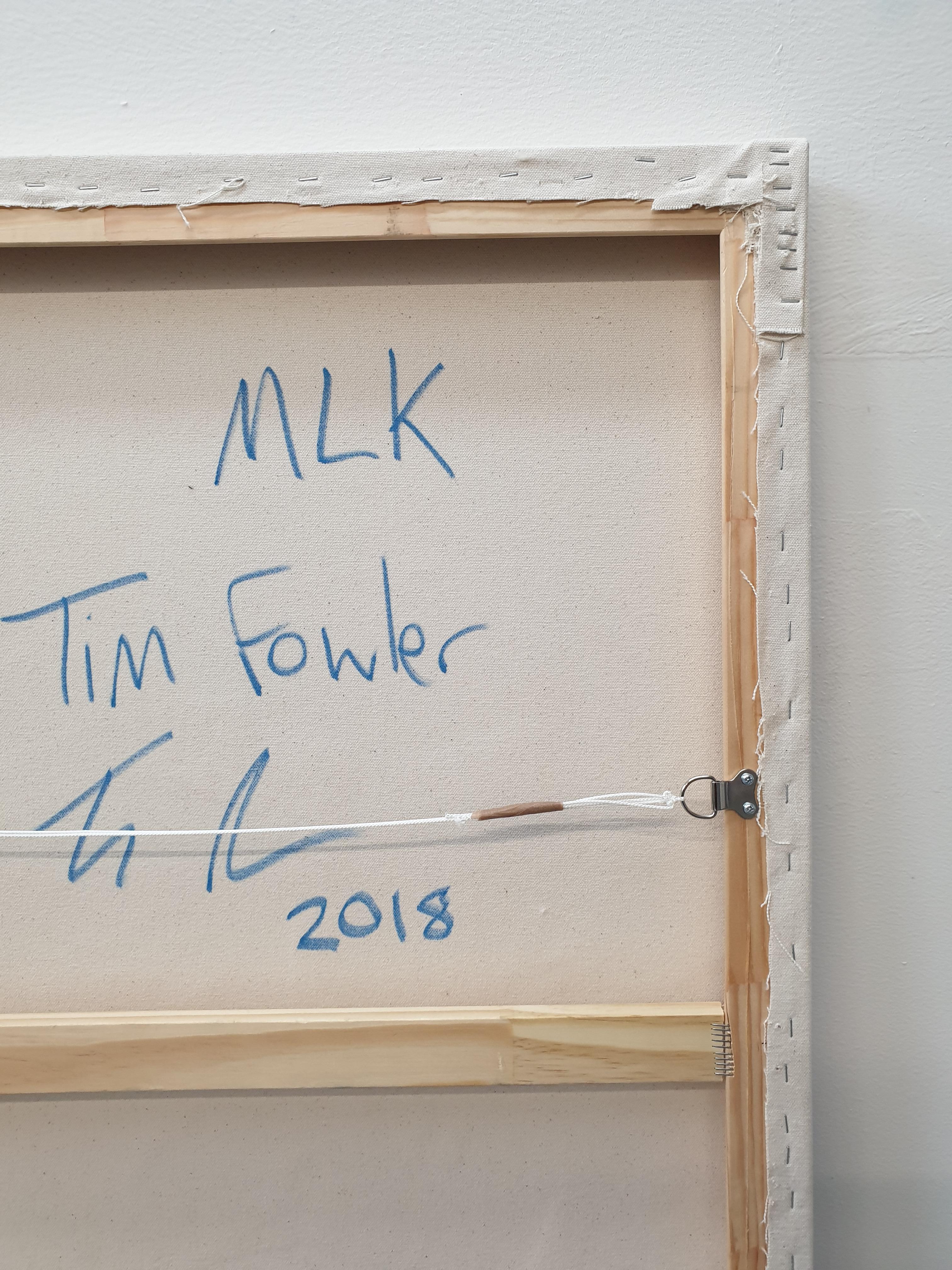 Martin Luther King Jr - Pop Art, Acrylic, Enamel Gloss, Canvas, Activist, Icon - Contemporary Painting by Tim Fowler