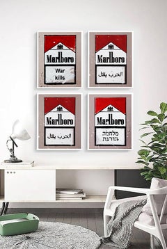 WAR KILLS ARABIC - POP ART, MODERN, CONTEMPORARY, CANVAS, ACRYLIC, SCREEN PRINT