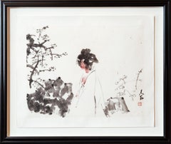 Delicate Fragrance - Chinese art, fine art, rice paper, watercolour, landscape