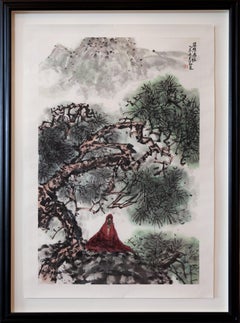 Act Of Kindness - Landscape Drawing, Watercolors, Modern, 21st Century, Yan