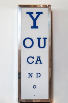YOU CAN DO IT - WORD ART, MODERN ART, PERSPEX, SCULPTURE, LIGHT, CONTEMPORARY