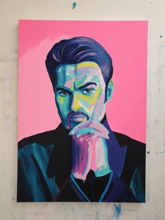 George Michael - Acrylic, Modern Art, Contemporary Art, Singer, Fashion, Icon