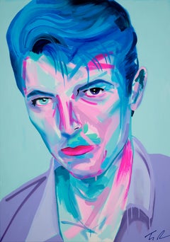 David Bowie - Acrylic, Modern Art, Contemporary Art, Singer, Fashion, Icon, 