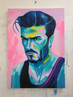 David Beckham - Acrylic, Modern Art, Contemporary Art, Football, Fashion, Icon