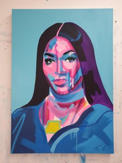 Naomi Campbell - Acrylic, Modern Art, Contemporary Art, Model, Fashion, Icon