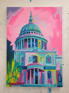 St Pauls Cathedral - Acrylic, Modern Art, Contemporary Art, London, Landmark