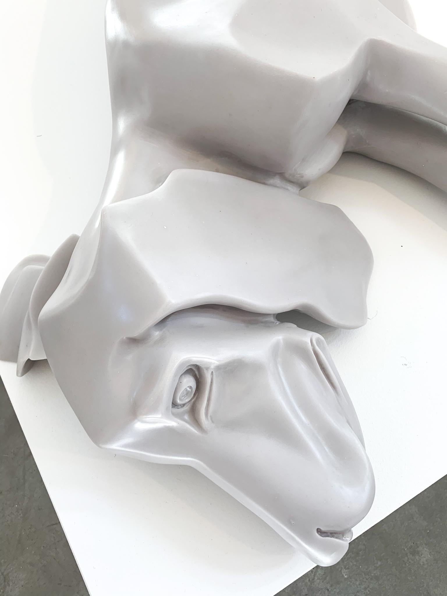 Object 'sleeping dog' by Servaas Roelandse, Neolith (marble with polyester) For Sale 1