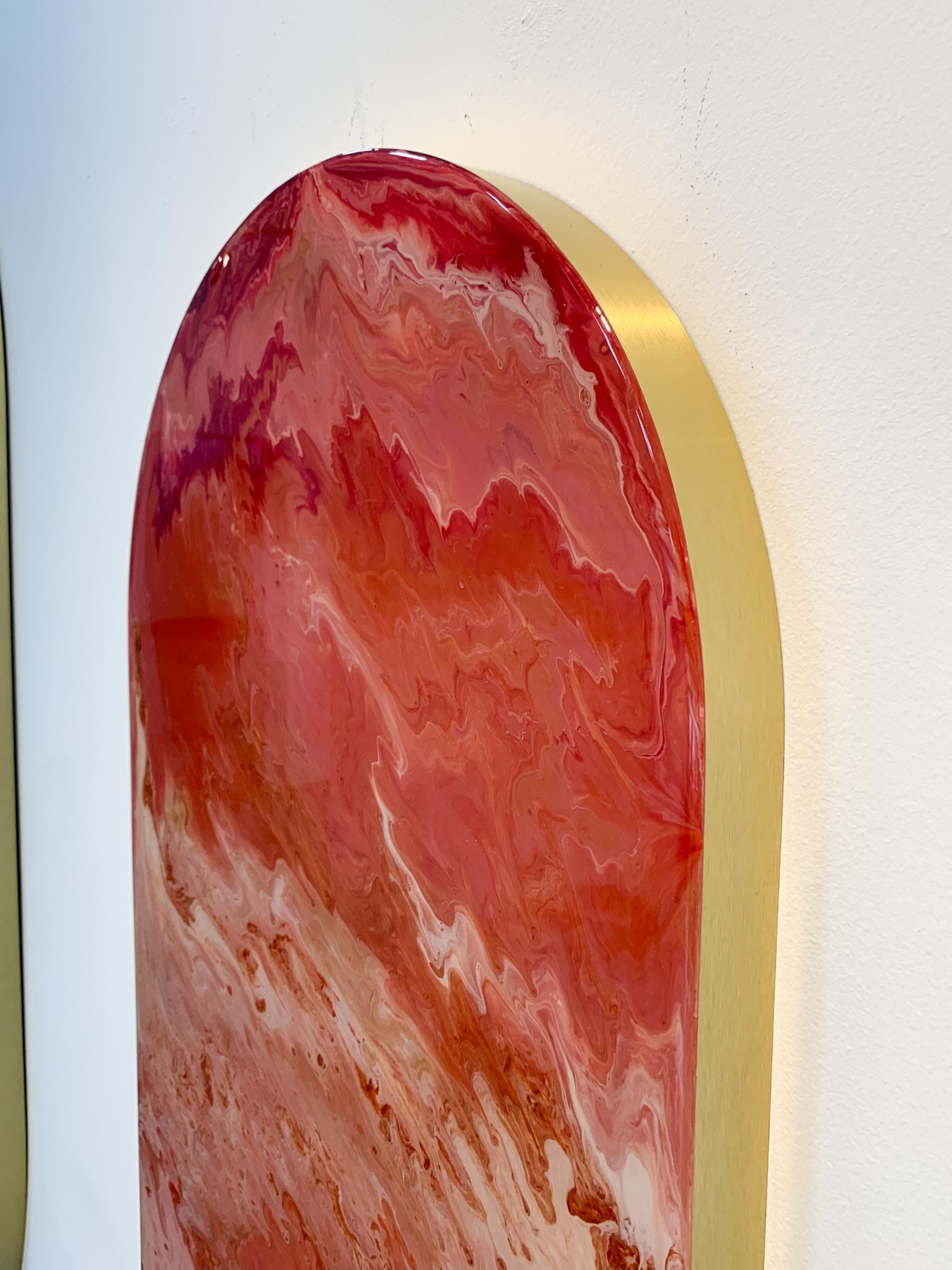 Object oval pil, epoxy by Corine van Voorbergen For Sale 2