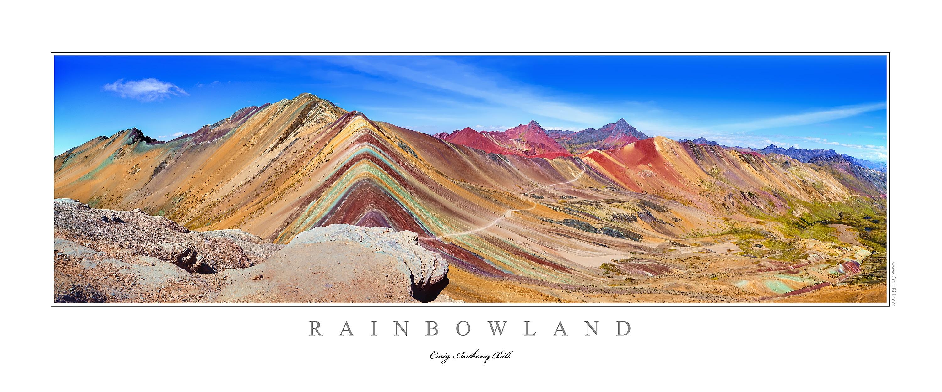 Craig Bill Landscape Print - "Rainbowland" - Edition of 25 - Acrylic ***Gift Image Eligible***
