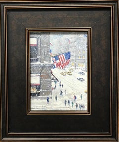 New York City Cartier's Contemporary Landscape Oil Painting by Michael Budden