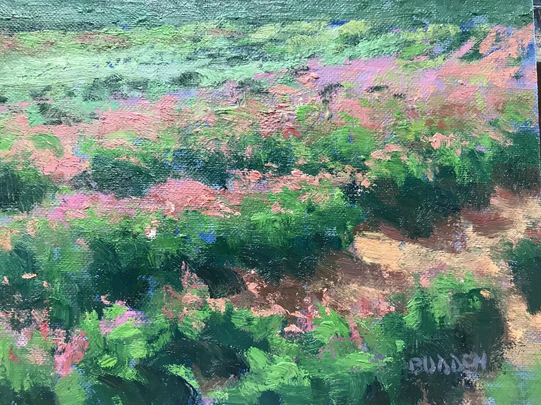 Floral Landscape Flower Fields II Impressionistic Oil Painting by Michael Budden 3