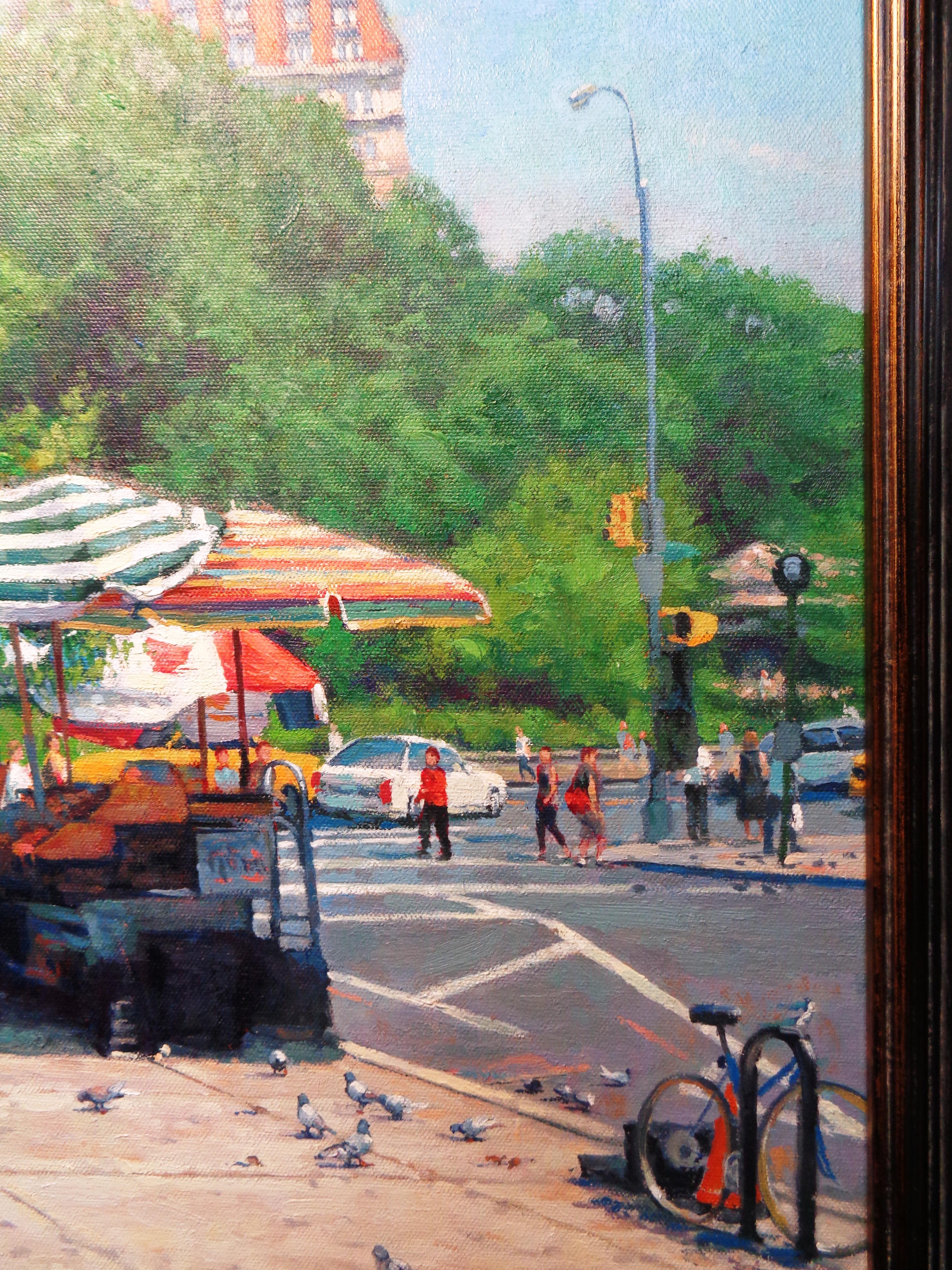  New York City Landscape Oil Painting of Union Square by Michael Budden 3