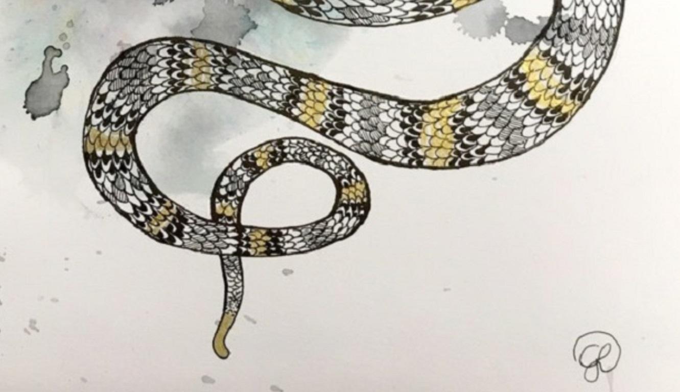 Two Headed Snake - Art by Giulia Ronchetti