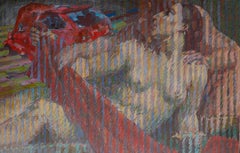 Adrian Moldovan "Diana's Bath" (2000), large original oil on canvas