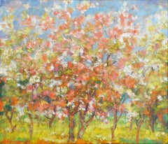 "Orchard in Bloom" by Gyula Dudas, oil on canvas