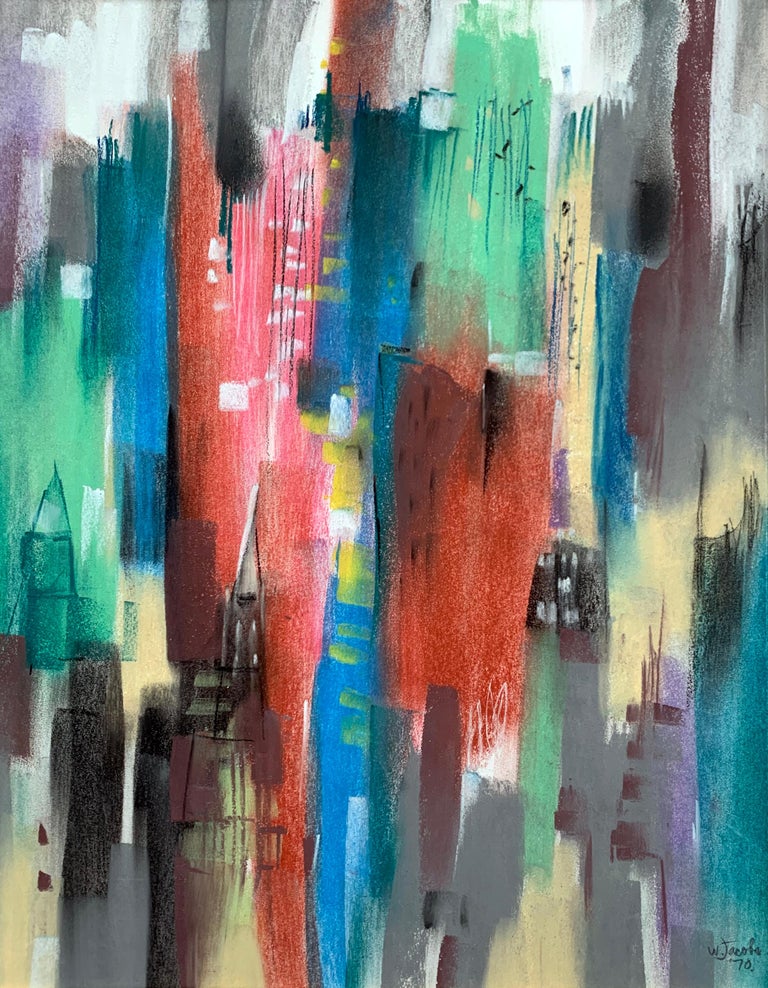 William Jacobs „William Jacobs „“Skyline“, Original Pastell auf