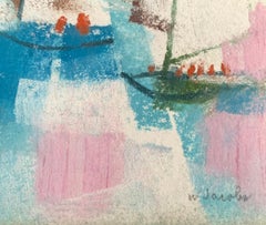 William Jacobs "Chicago Skyline IV", original pastel on paper