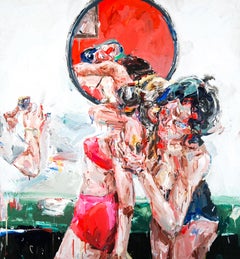 « Every Morning Look in the Mirror » (L'œil du matin dans le miroir), huile sur toile de John Copeland