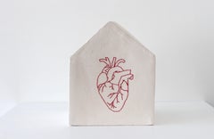 Camilla Marinoni "Accoglienza-MultiverCity" (Heart), ceramic sculpture
