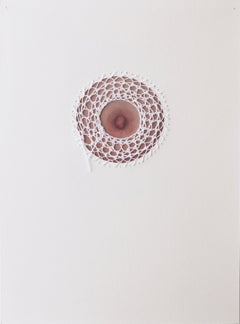 Camilla Marinoni "Zaffo No 10", mixed media / paper, photo & crochet embroidery