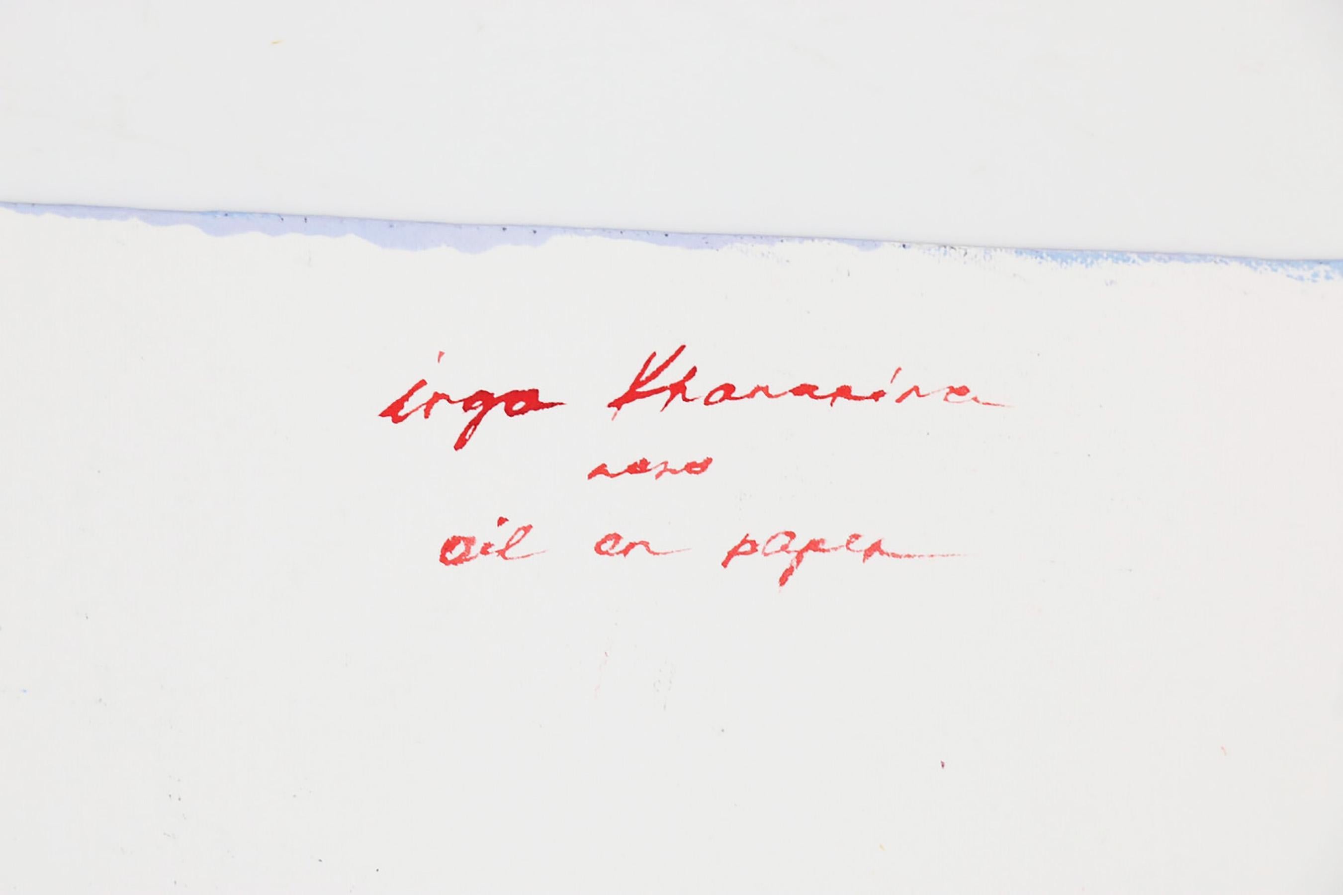 Inga Khanarina „Untitled“:: Original-Ölgemälde auf Papier 5