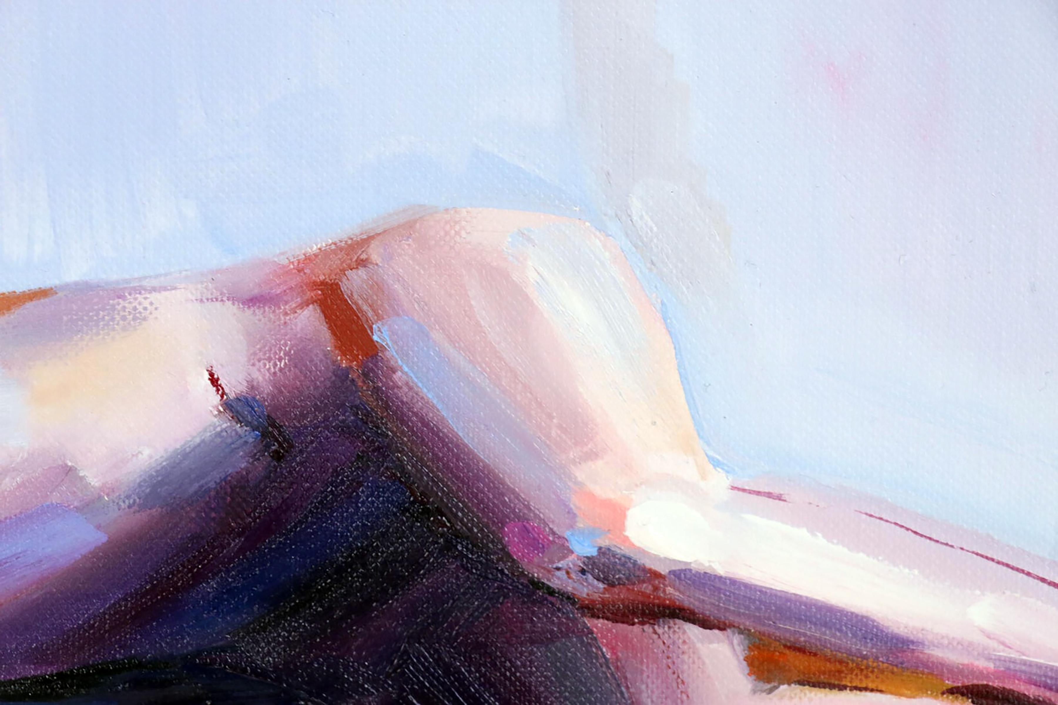 Inga Khanarina „Untitled“:: Original-Ölgemälde auf Papier 2