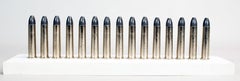Jason Clay Lewis "Murdered Rappers", inscribed bullets in acrylic case sculpture