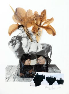 Gregg Harper "Old mythologies VI", mixed media collage on board