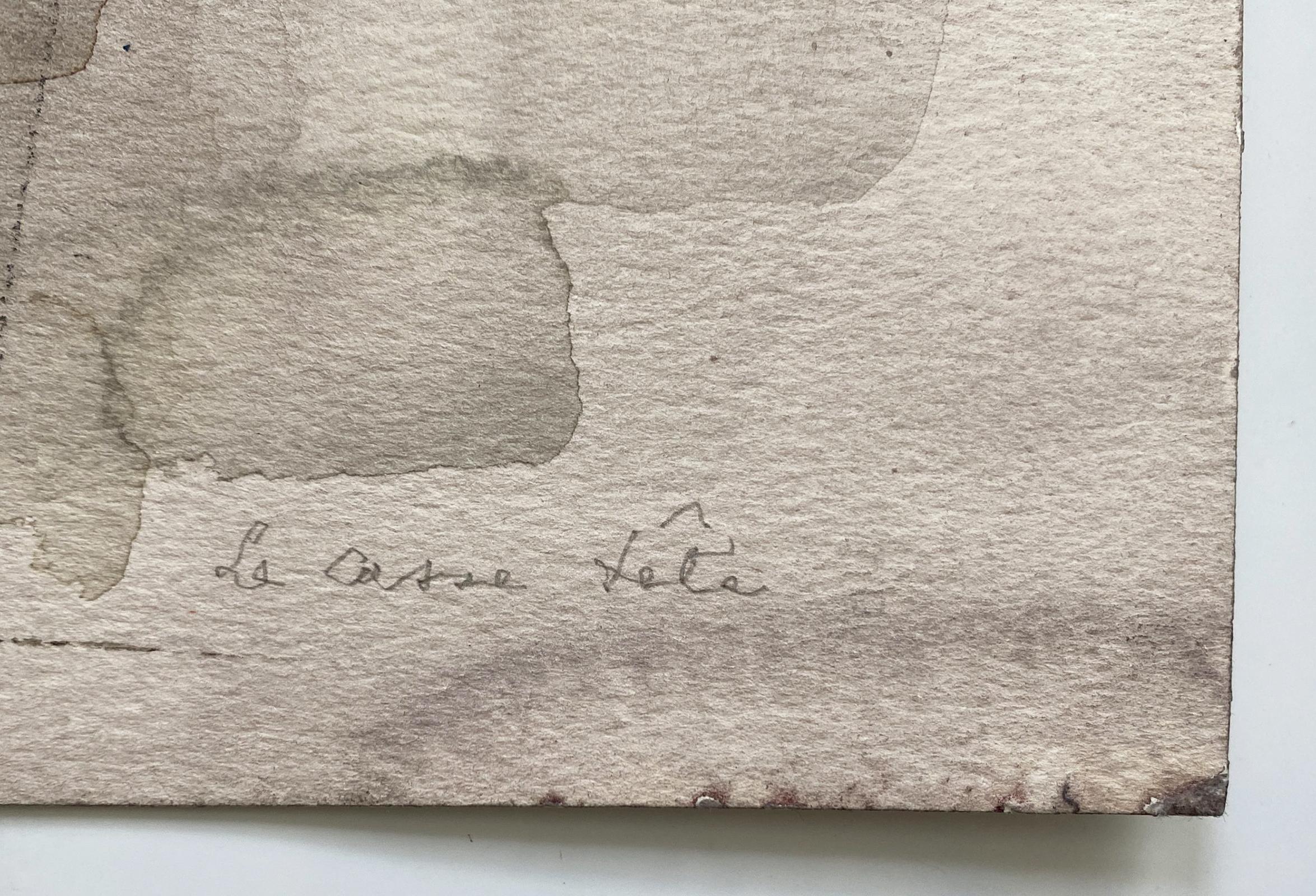 « Mind Puzzle » de Benot Gilsoul, encre et aquarelle originales sur papier - Moderne Art par Benoît Gilsoul