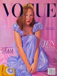 "Cover Girl - Vogue Magazine, Contemporary, Hyper- Realist, Figurative, Painting