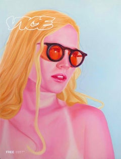"Covergirl- Vice Magazine, " Contemporary, Female Figurative, Oil Painting 