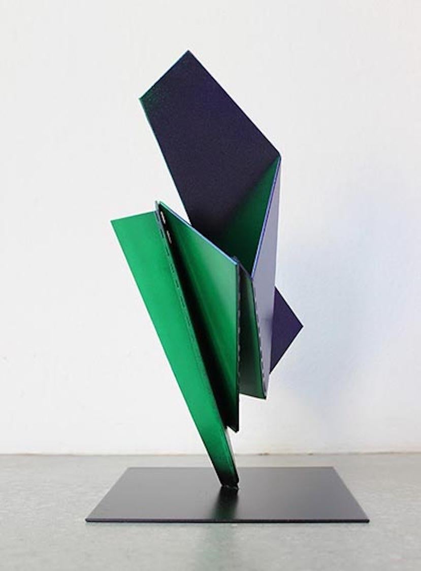 Hans Schuele Abstract Sculpture - Fraktal 13, Contemporary, Abstract, Architectural, Fan, Minimal, Sculpture