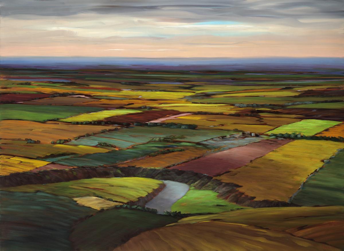 Ross Penhall Landscape Painting - Final Approach, Contemporary, Traditional, Prairie Landscape, Painting