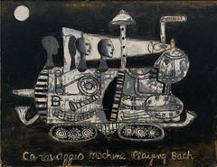 "Caravaggio Machine Playing Bach, " Artwork, Contemporary, Figurative, Surrealist