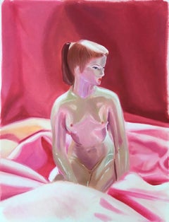 Used "Doll, " Contemporary, Figurative, Still- Life, Study, Oil on Paper
