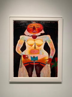 The Moroccan Bride, Contemporary, Abstract, Surreal Oil Painting