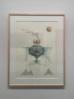 "Late for the Dance, " Contemporary, Narrative, Watercolour on Paper