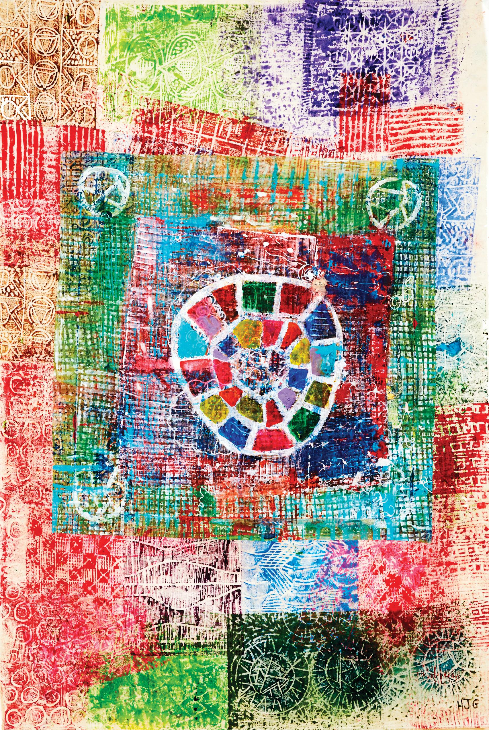 Hillary Gruenberg Abstract Painting - Gratitude