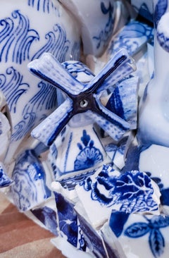 "Blue Interrupted" Ceramic Sculpture