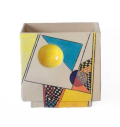Big Tent, contemporary, sculpture, ceramic, yellow, orange, red
