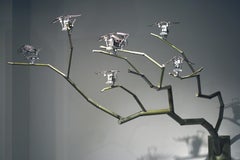 Jacaranda, contemporary, sculpture, kinetic, metal