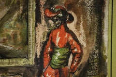 Aquarelle de Philippe Jullian, ex-d.D. d'Oriental Interior Domaine Ryan