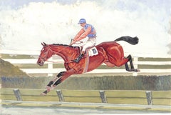 "Gentleman Jockey" 1939 Watercolor by Paul Brown (SIGNED)