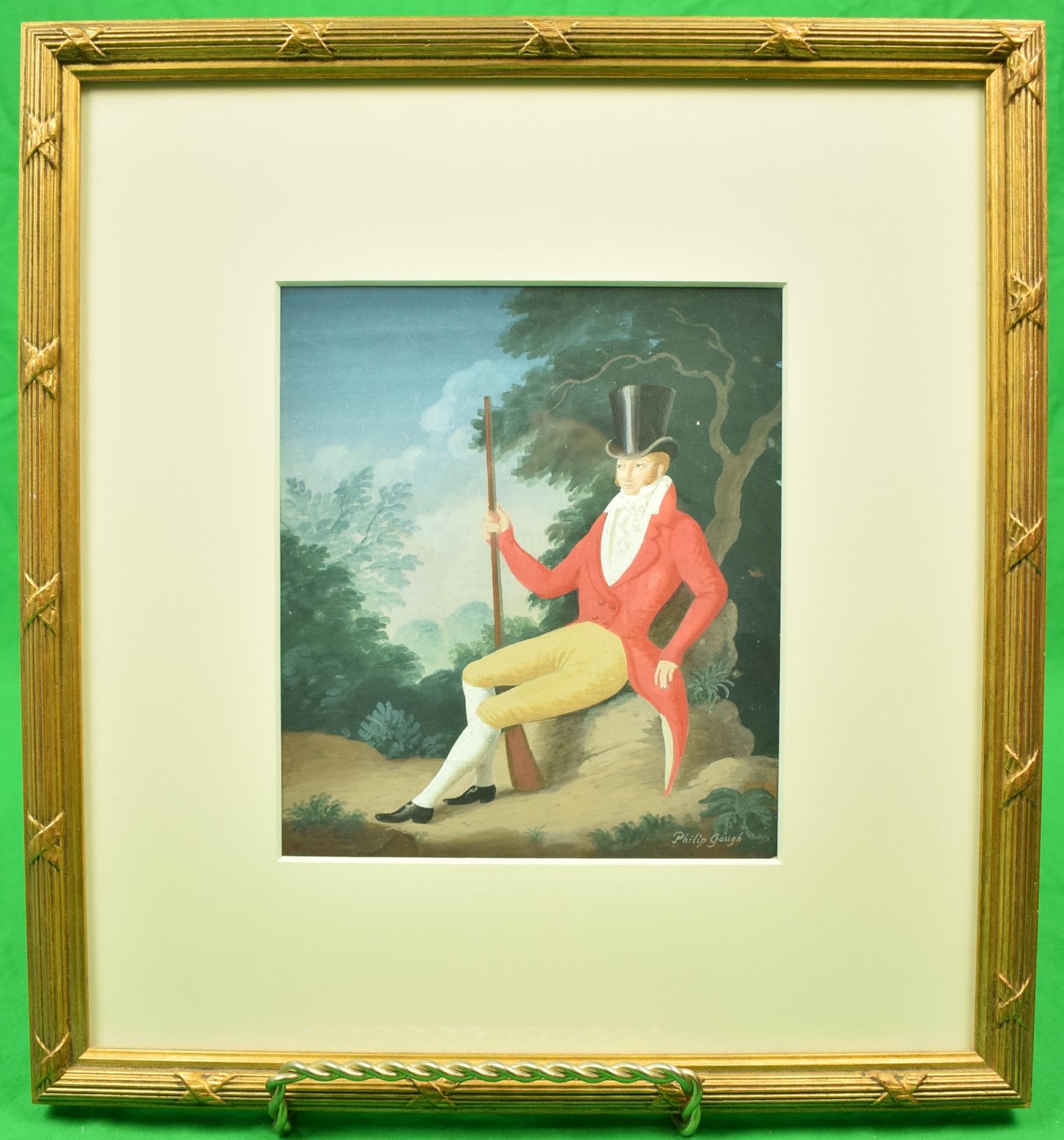 Classique gouache originale de Philip Gough (1909-1986) signée (LR) pour l'illustration de la jaquette du livre 'The Foundling' de Georgette Heyer.

Art Sz : 7 7/8 "H x 7 "W

Taille du cadre : 15 1/4 "H x 14 1/4 "W