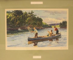 "Atlantic Salmon Fishing" by Ogden M Pleissner
