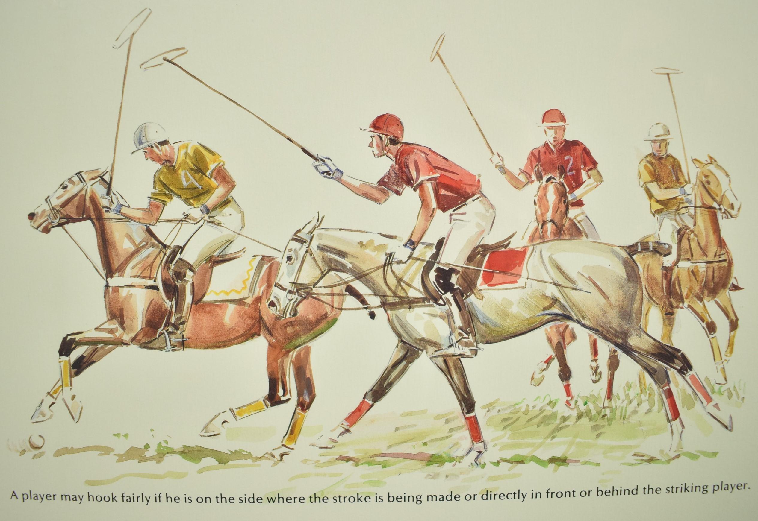 Sam Savitt's 'Guide To Polo' circa 1987 Framed Poster by Sam Savitt (1917-2000) 1