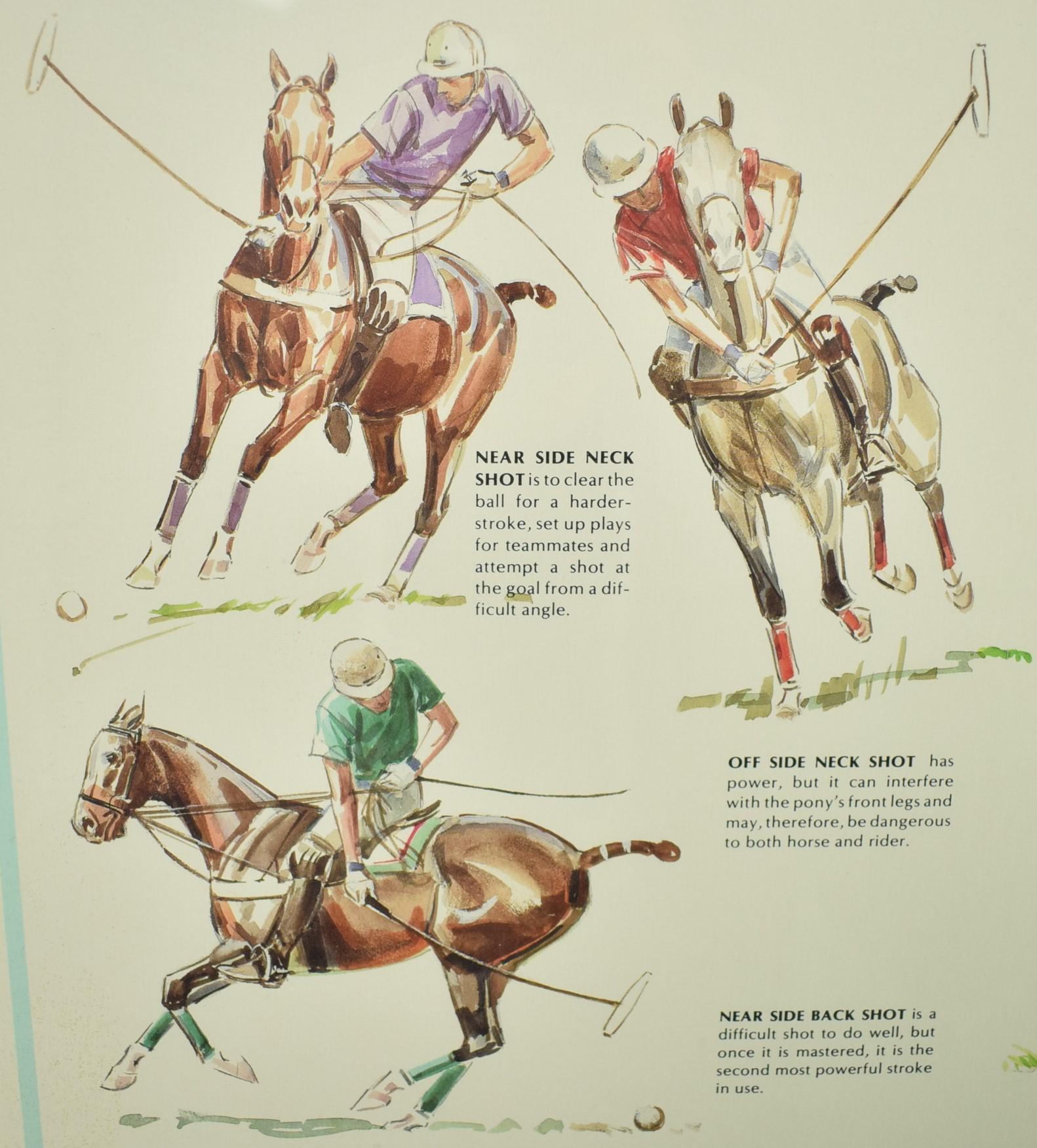 Sam Savitt's 'Guide To Polo' circa 1987 Framed Poster by Sam Savitt (1917-2000) 2