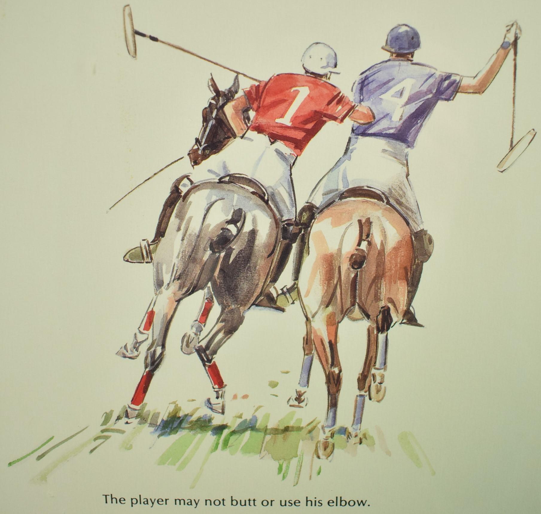 Sam Savitt's 'Guide To Polo' circa 1987 Framed Poster by Sam Savitt (1917-2000) 6