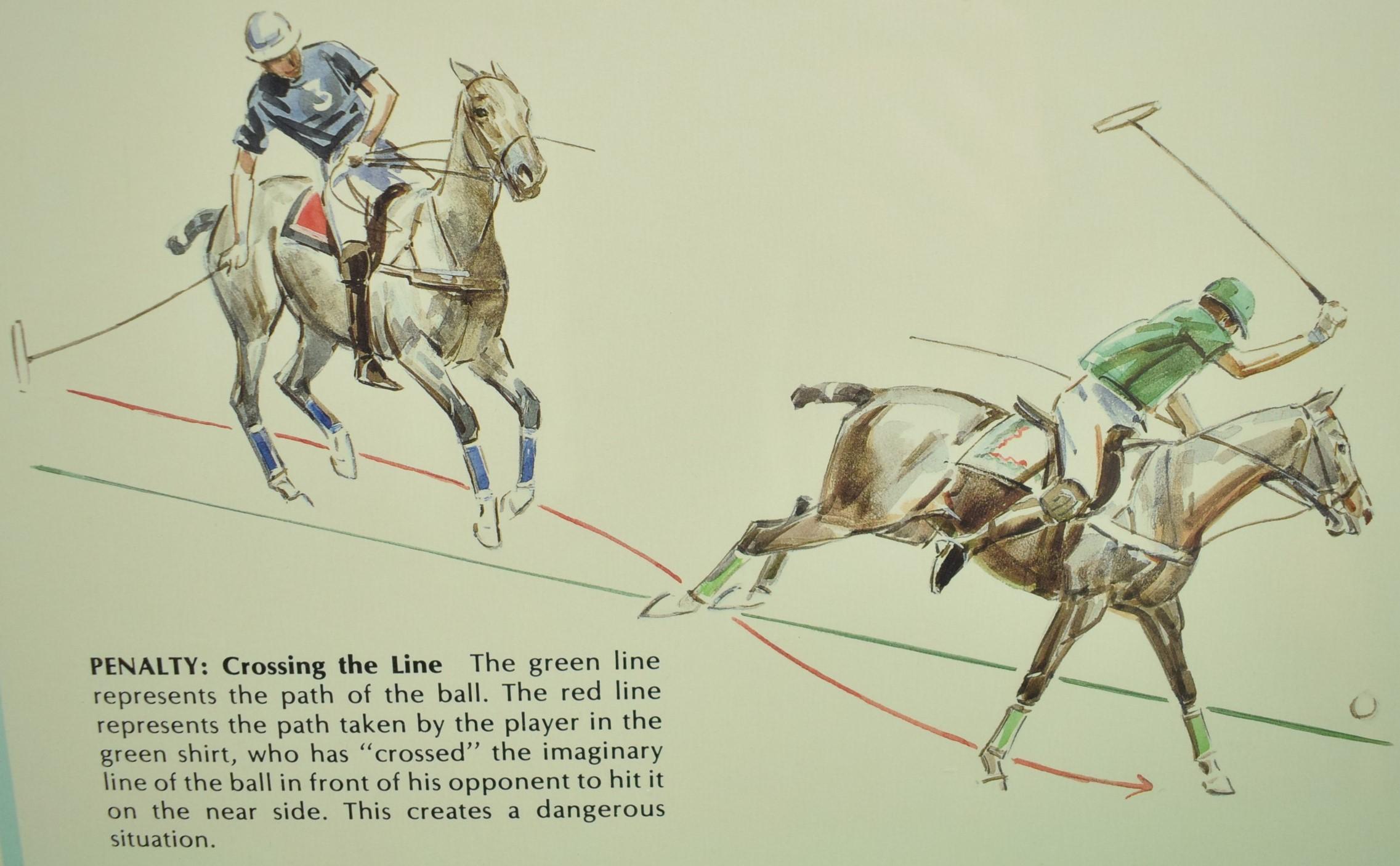 Sam Savitt's 'Guide To Polo' circa 1987 Framed Poster by Sam Savitt (1917-2000) 7